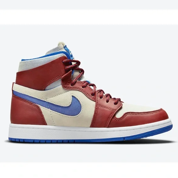 NEW AIR JORDAN 1 ZOOM Air CMFT “TEAM RED” Shoes - Picture 7 of 8